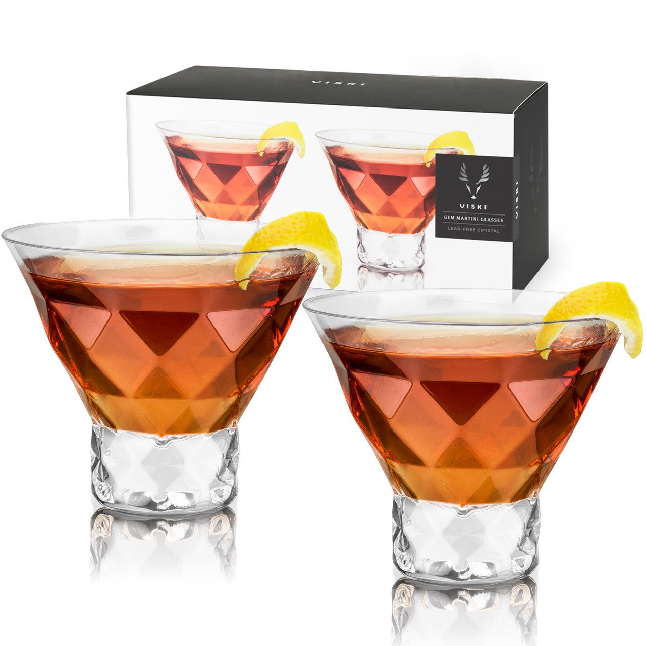 Gem Crystal Martini Glasses by Viski®