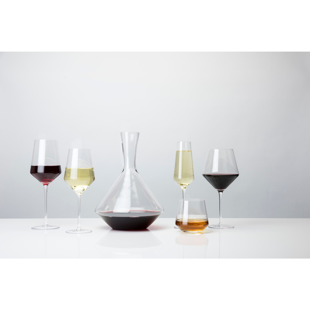 Angled Crystal Chardonnay Glasses by Viski®