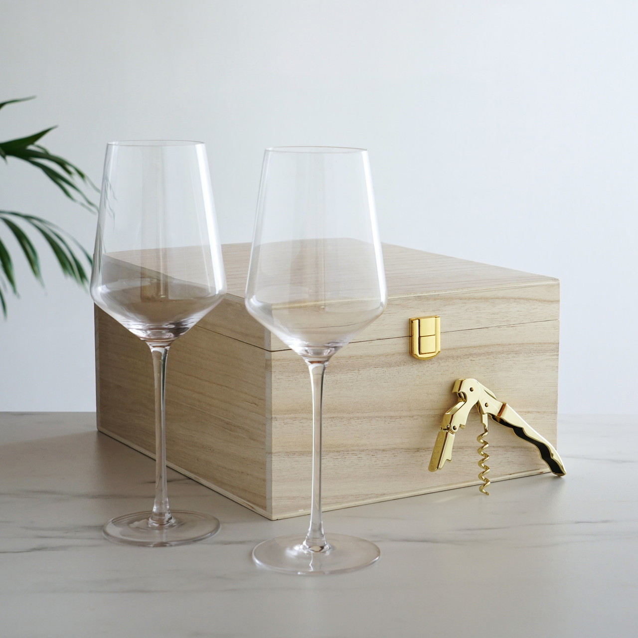 Wine Glass and Corkscrew Gift Box