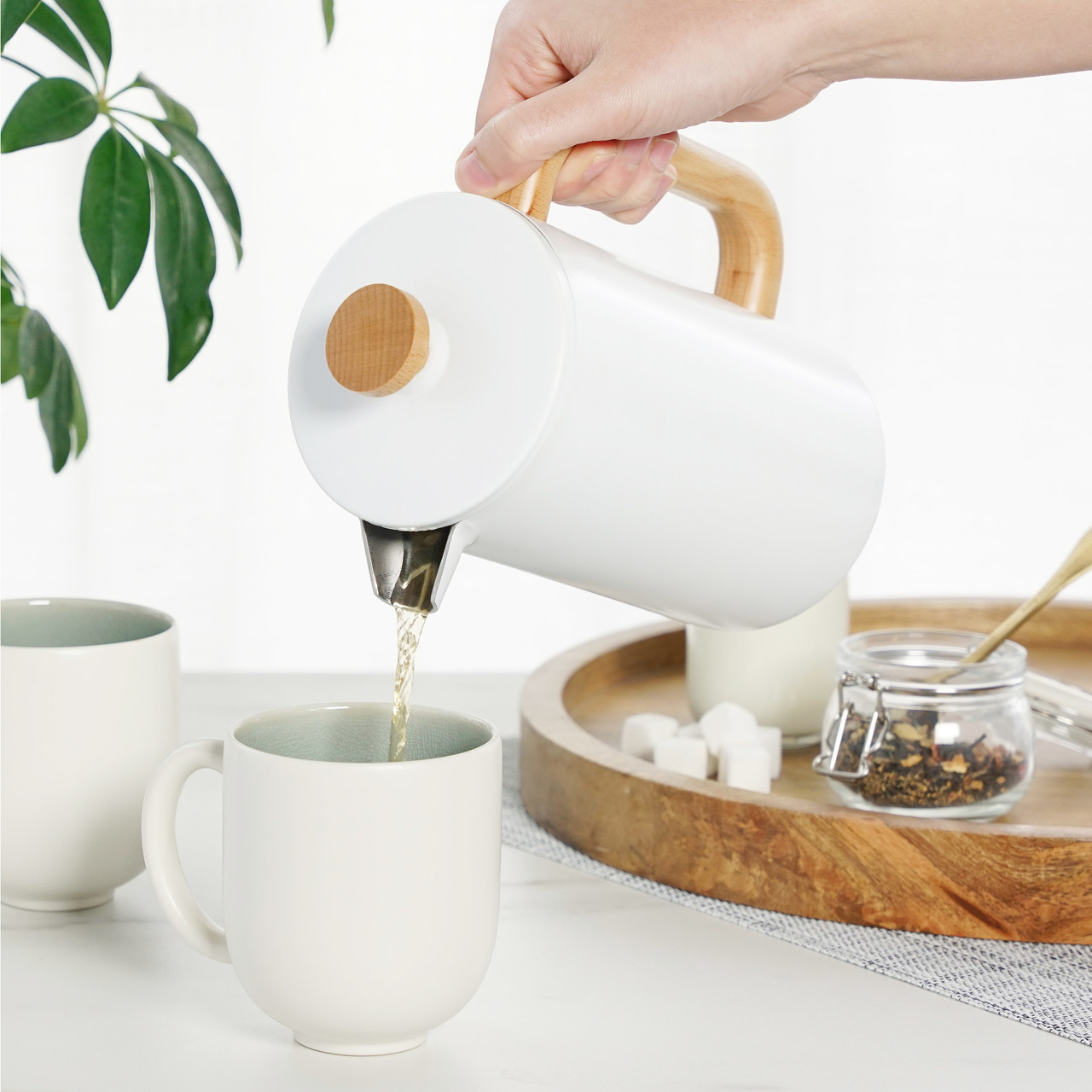 Avery Double Wall Stainless Steel Press Pot by Pinky Up