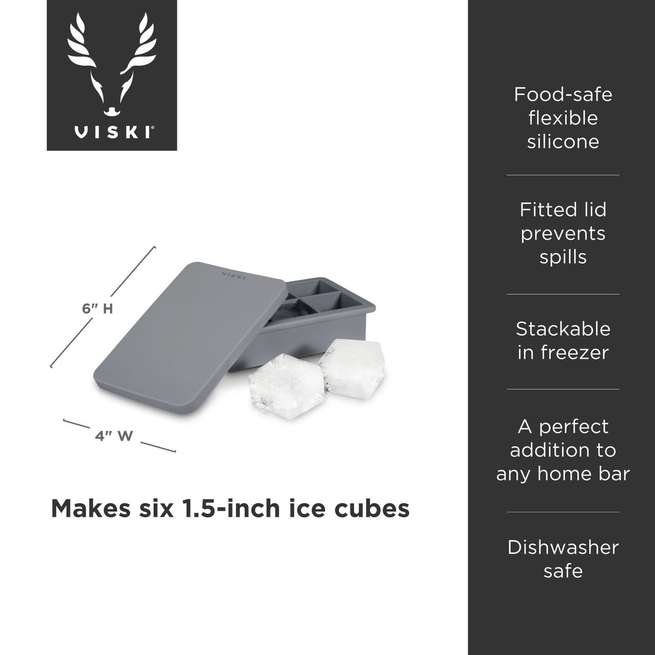 Highball Ice Cube Tray with Lid by Viski®