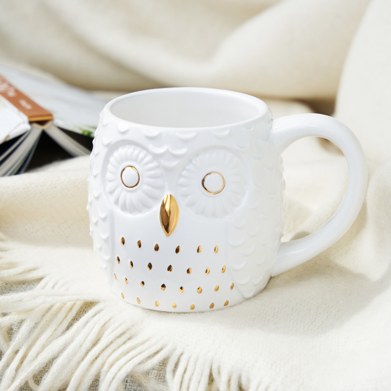 Olivia Ceramic Owl Mug by Pinky Up