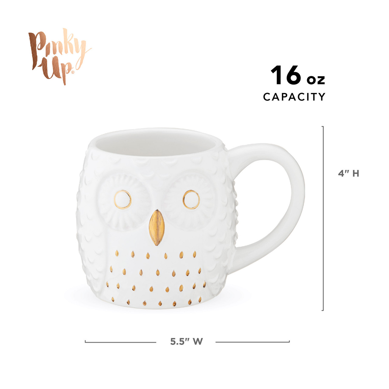 Olivia Ceramic Owl Mug by Pinky Up