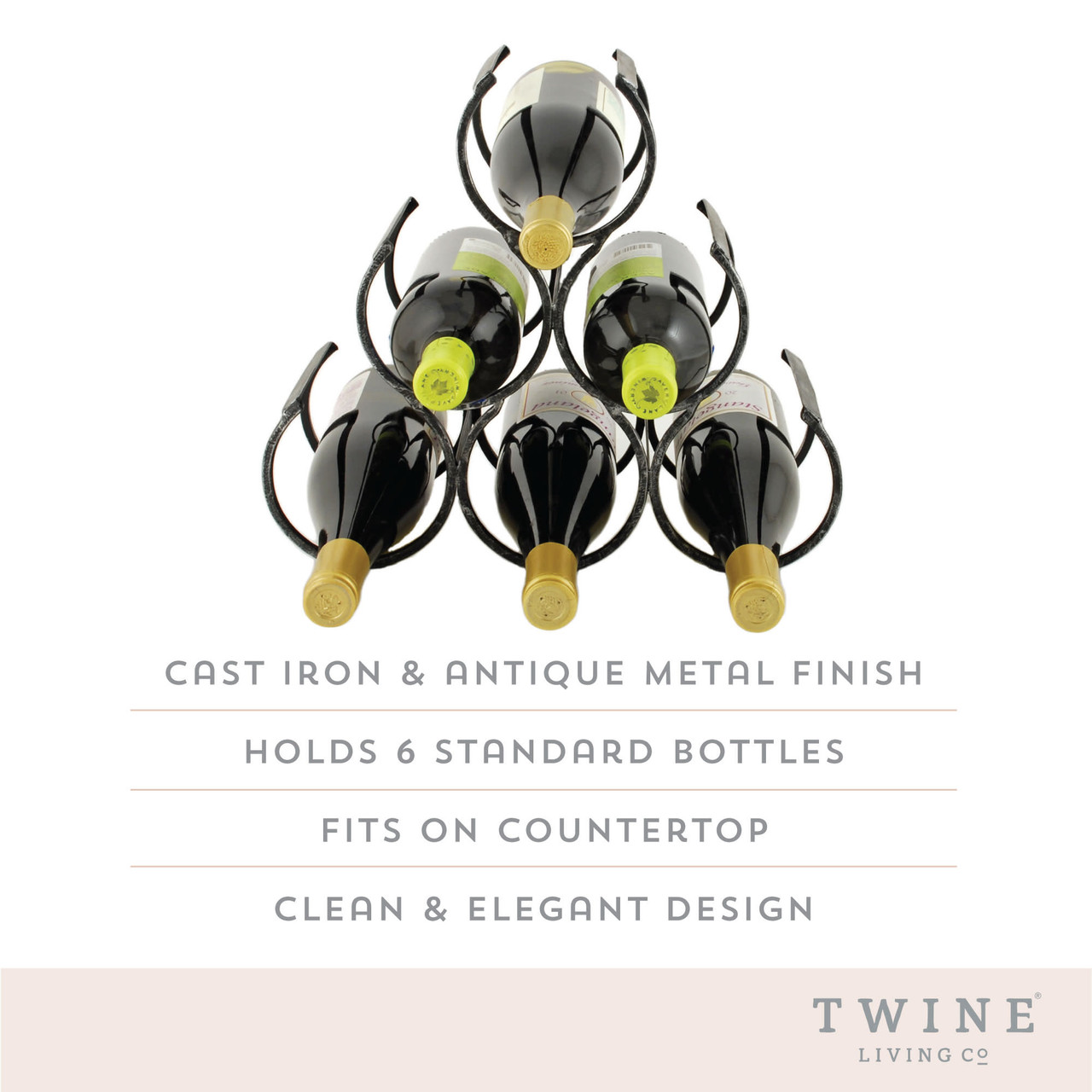 Wine Shrine Metal Bottle Holder by Twine®