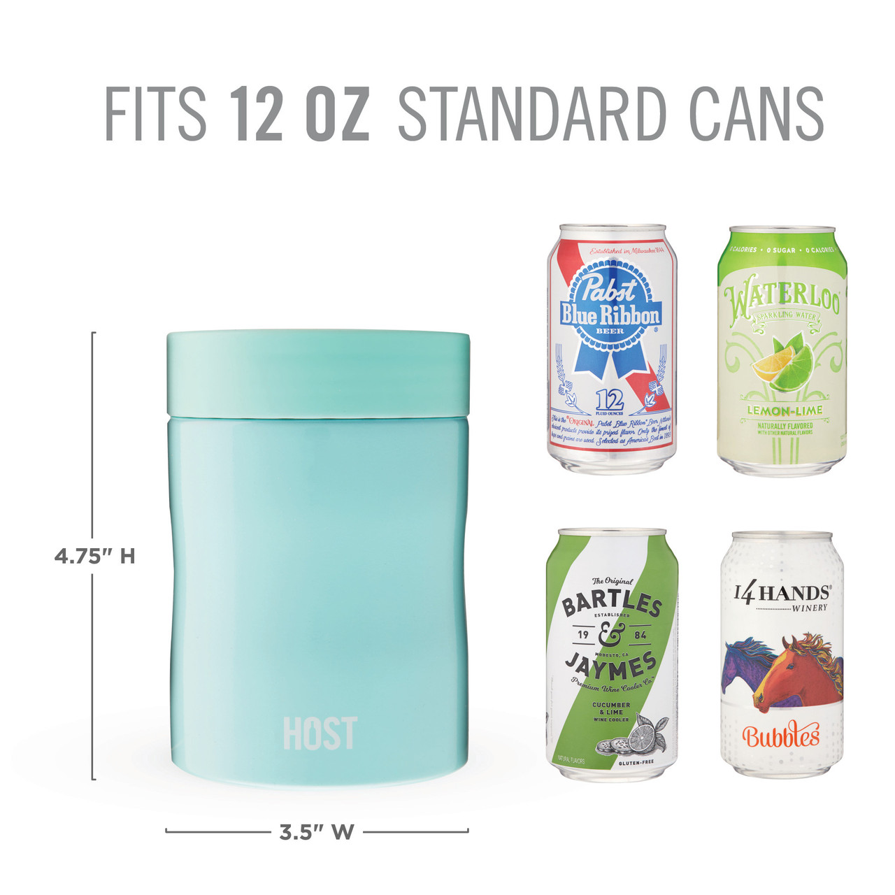 Stay-Chill Standard Can Cooler in Seaglass by HOST®