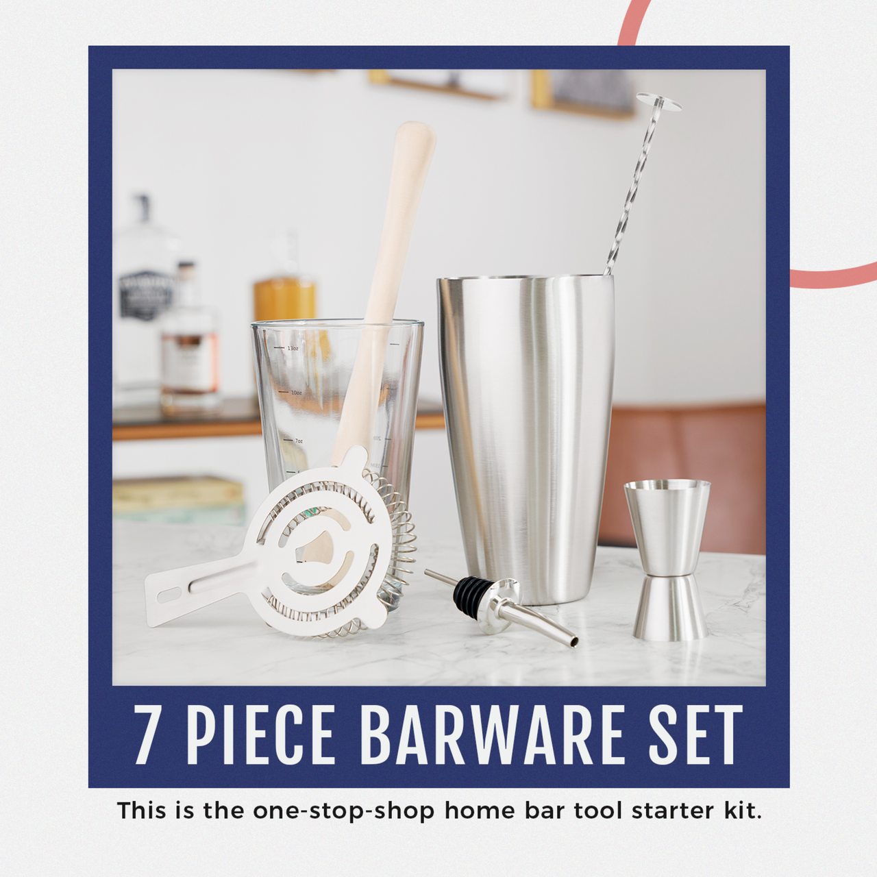 7 Piece Barware Set by Savoy