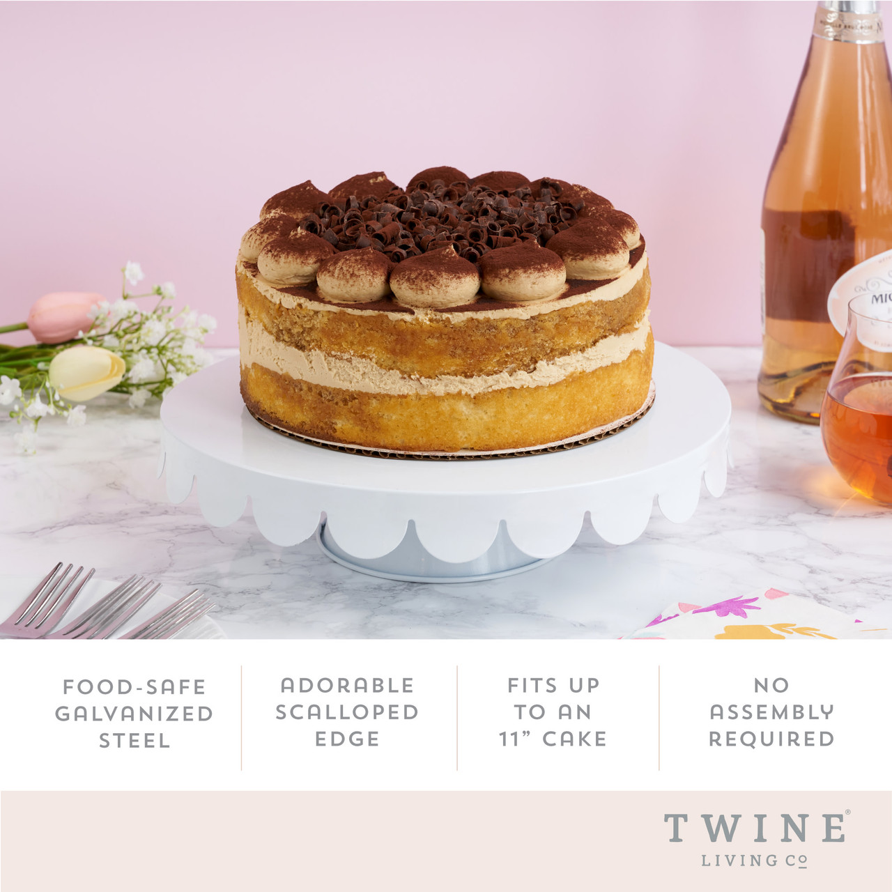 White Metal Cake Stand by Twine Living®