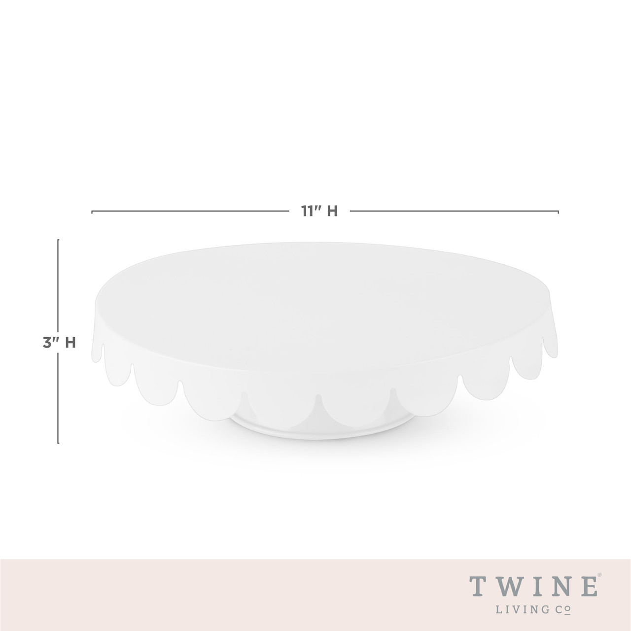 White Metal Cake Stand by Twine Living®