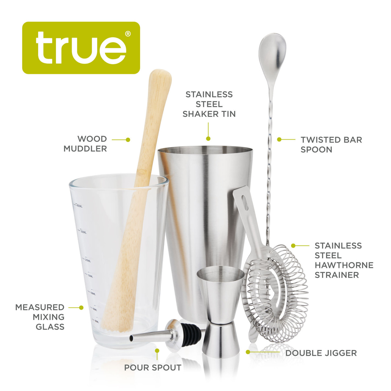 7 Piece Barware Set by True