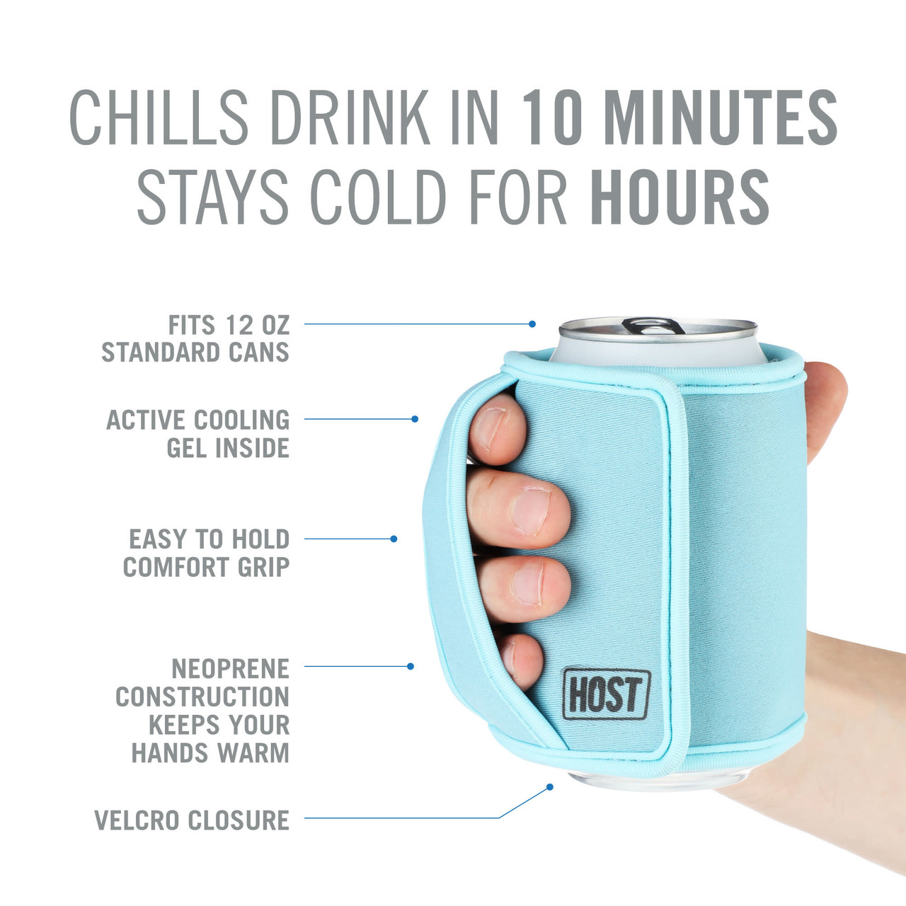 Insta-Chill Standard Can Sleeve in Ice by HOST®