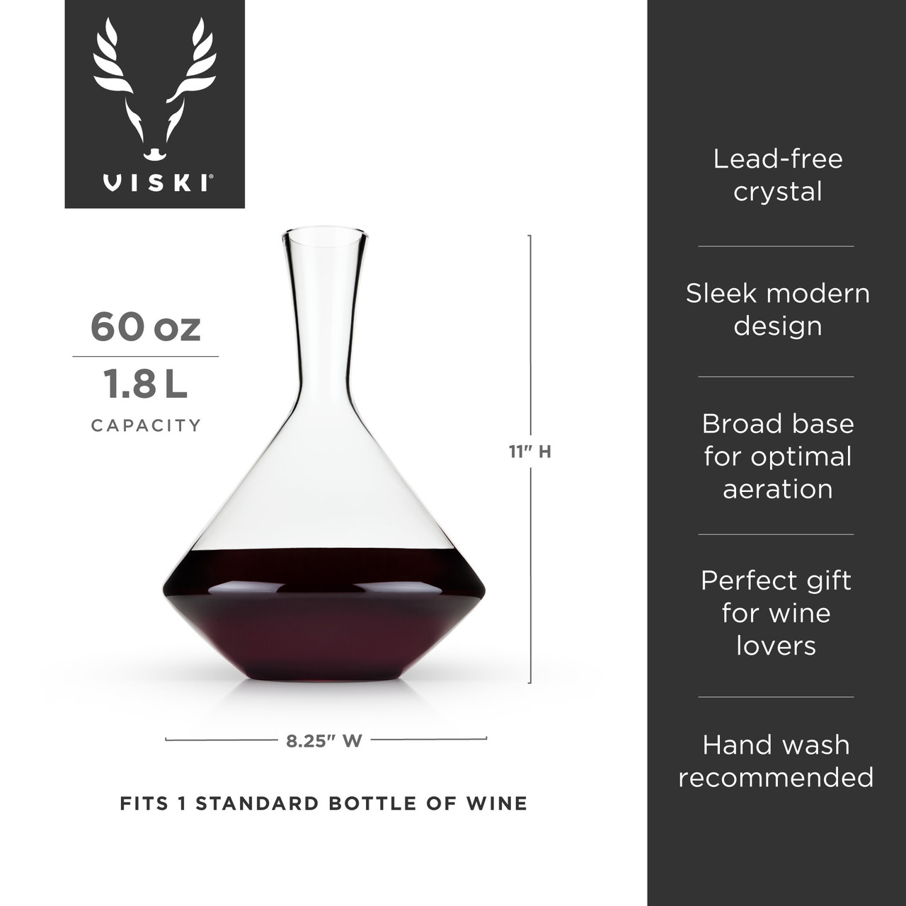 Angled Crystal Wine Decanter by Viski®