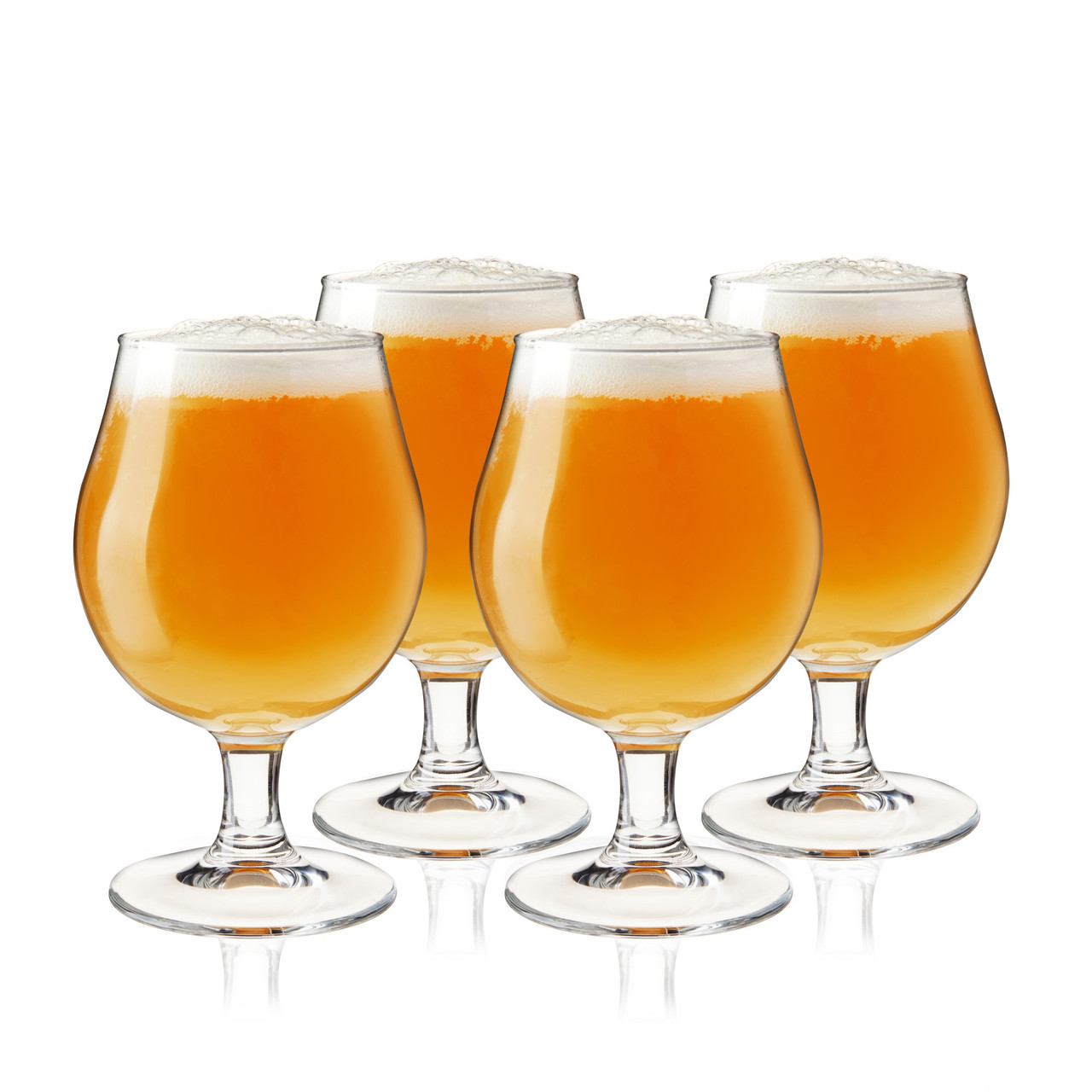 Beer Tulip Glasses, Set of 4 by True