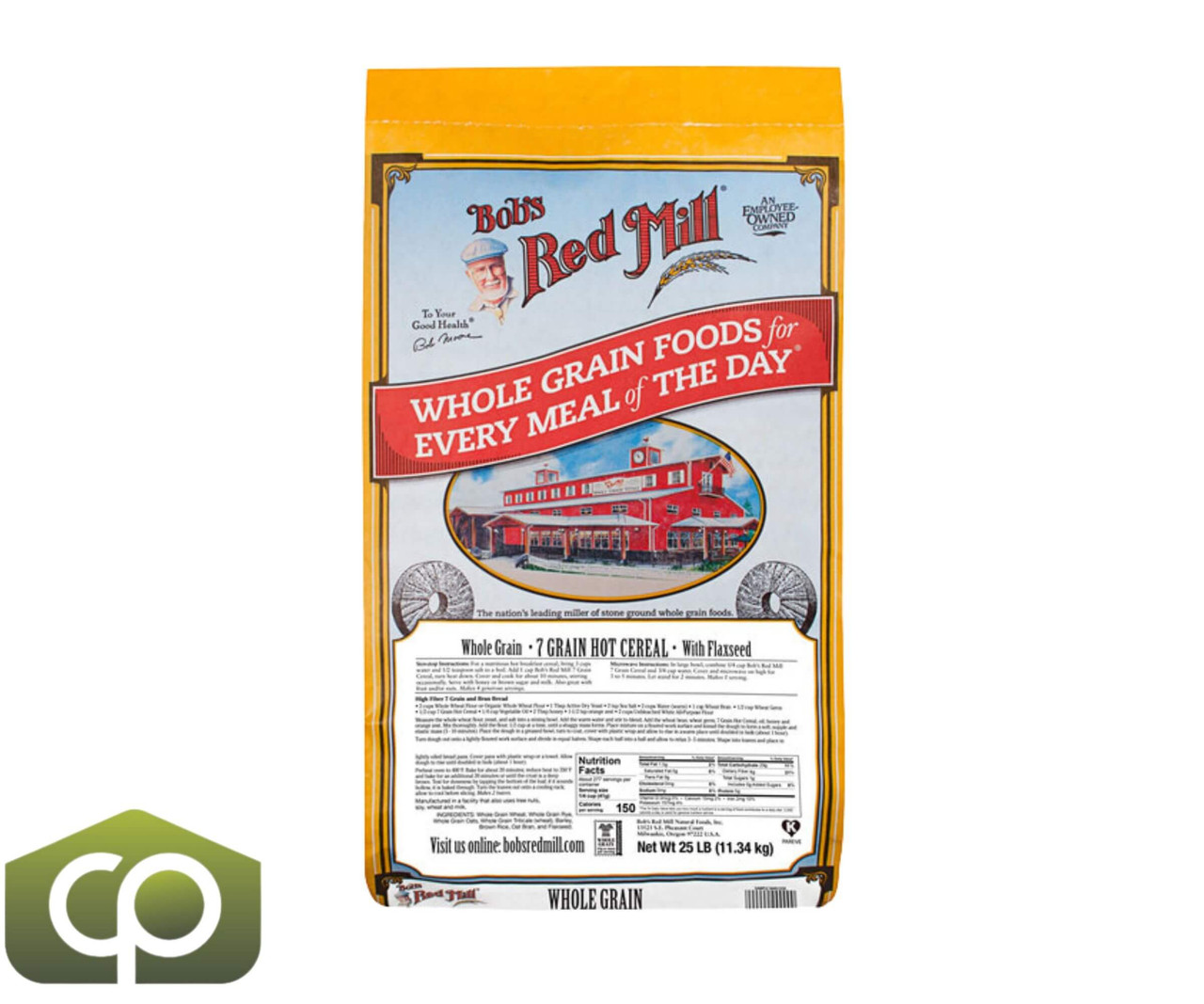 Bob's Red Mill 25 lbs. (11.34 kg) 7-Grain Cereal - Wholesome Blend-Chicken Pieces