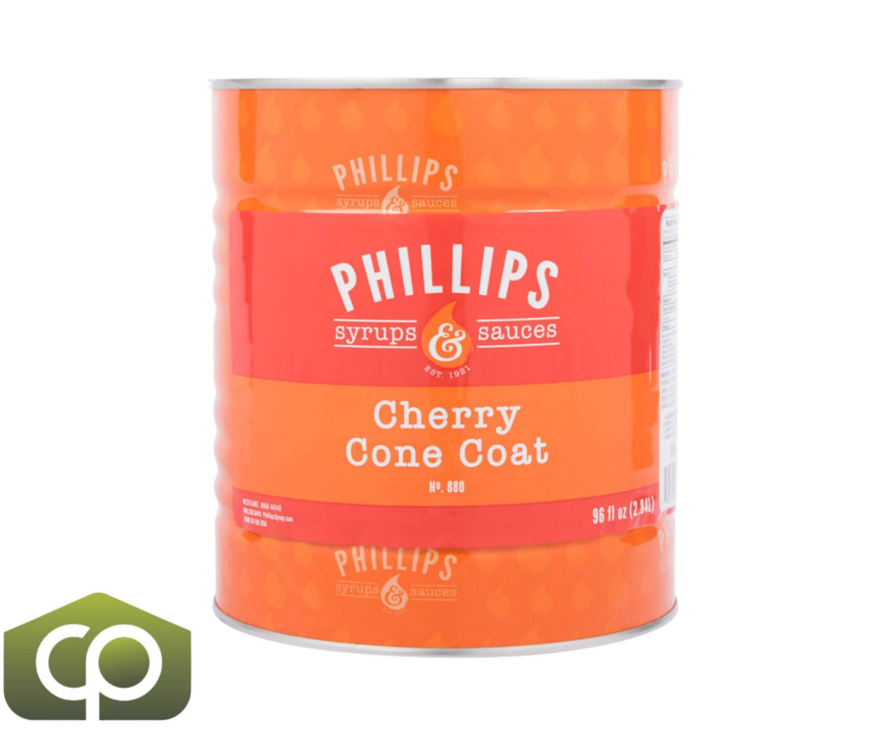 Phillips Cherry Ice Cream Shell Coating - 6.75 lbs. (3.06 kg) - #10 Can-Chicken Pieces