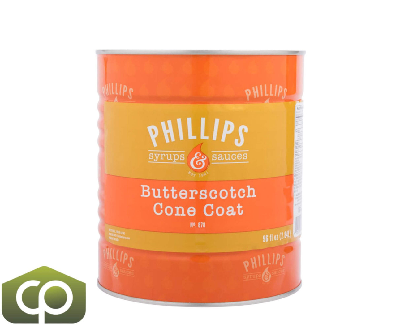 Phillips Butterscotch Ice Cream Shell Coating - 7.03 lbs. (3.19 kg) - #10 Can-Chicken Pieces