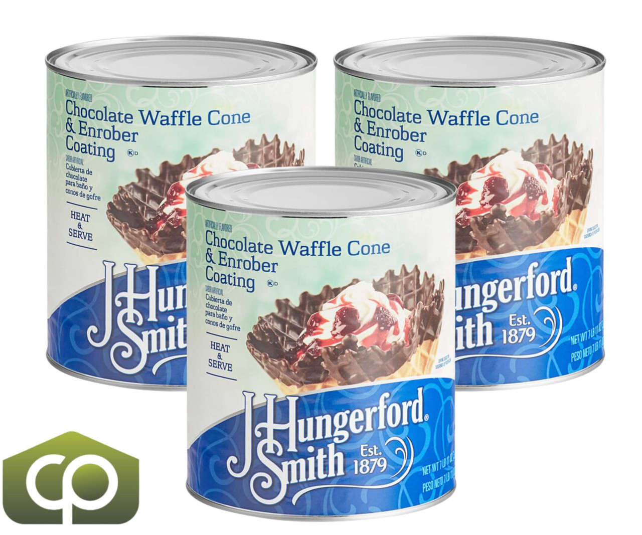 J. Hungerford Smith Chocolate Enrober Coating - 23 lb. (10.43 kg)-Chicken Pieces