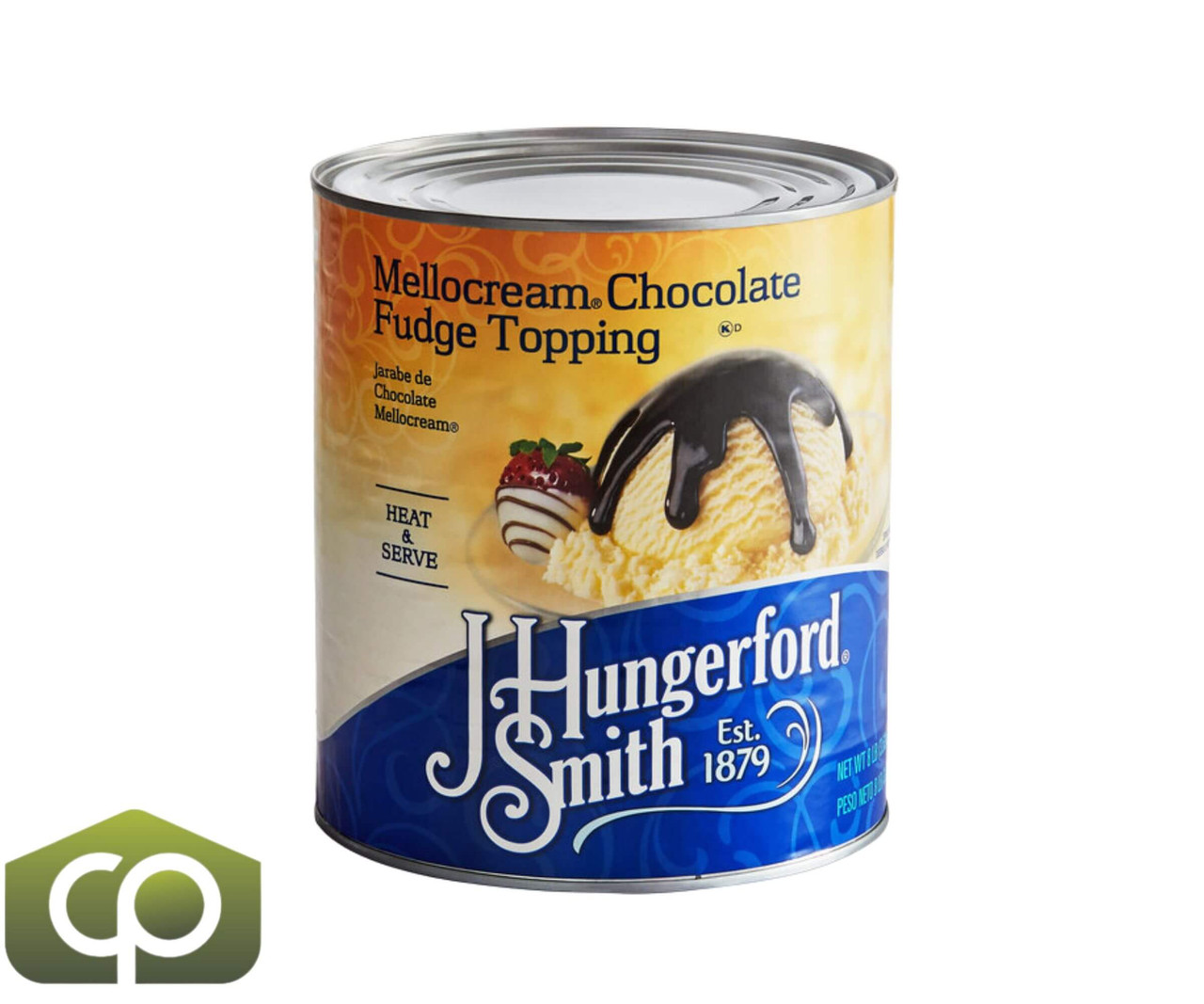 J. Hungerford Smith Mellocream Chocolate Fudge Topping - 54 lb. (24.49 kg)-Chicken Pieces