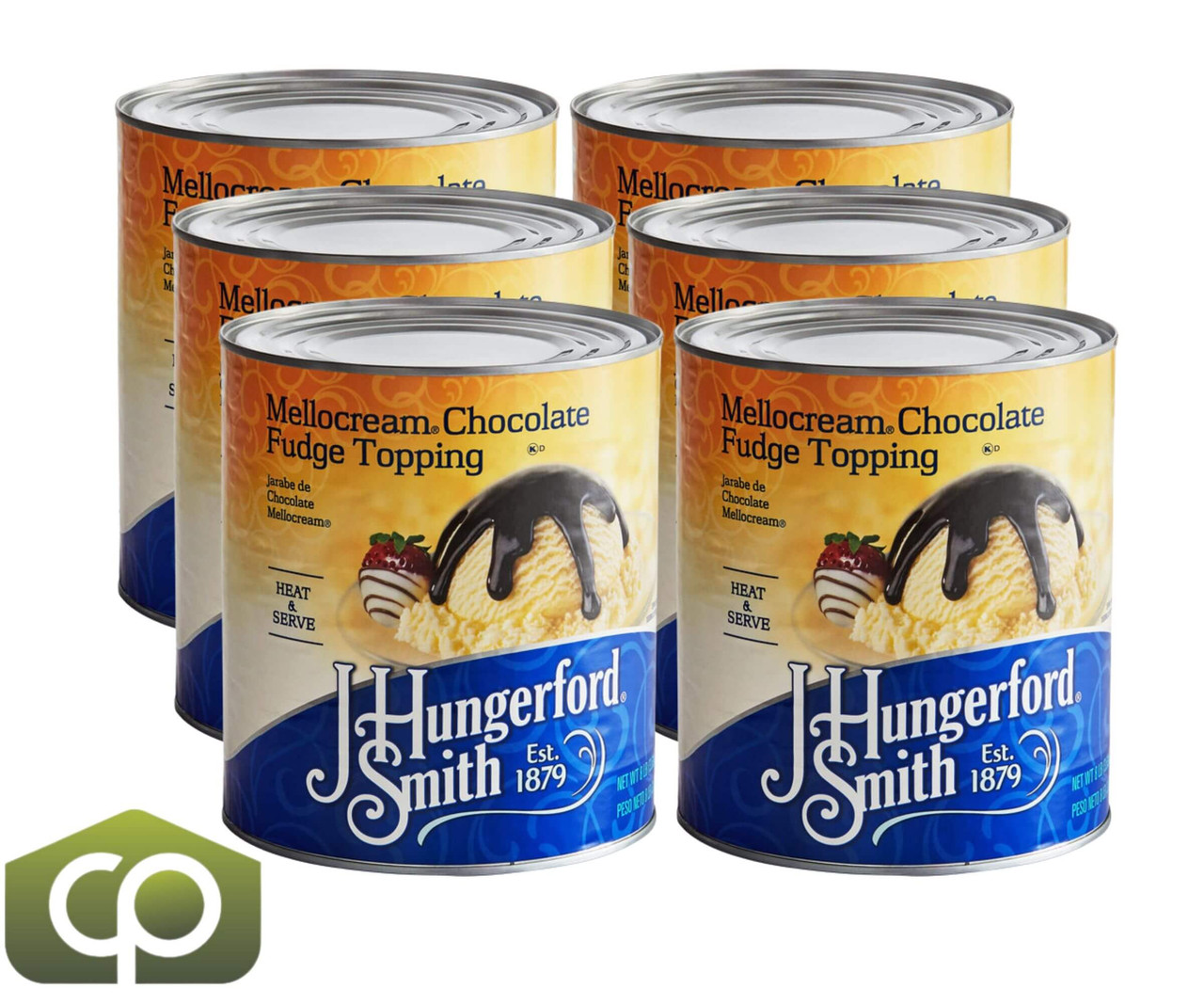 J. Hungerford Smith Mellocream Chocolate Fudge Topping - 54 lb. (24.49 kg)-Chicken Pieces