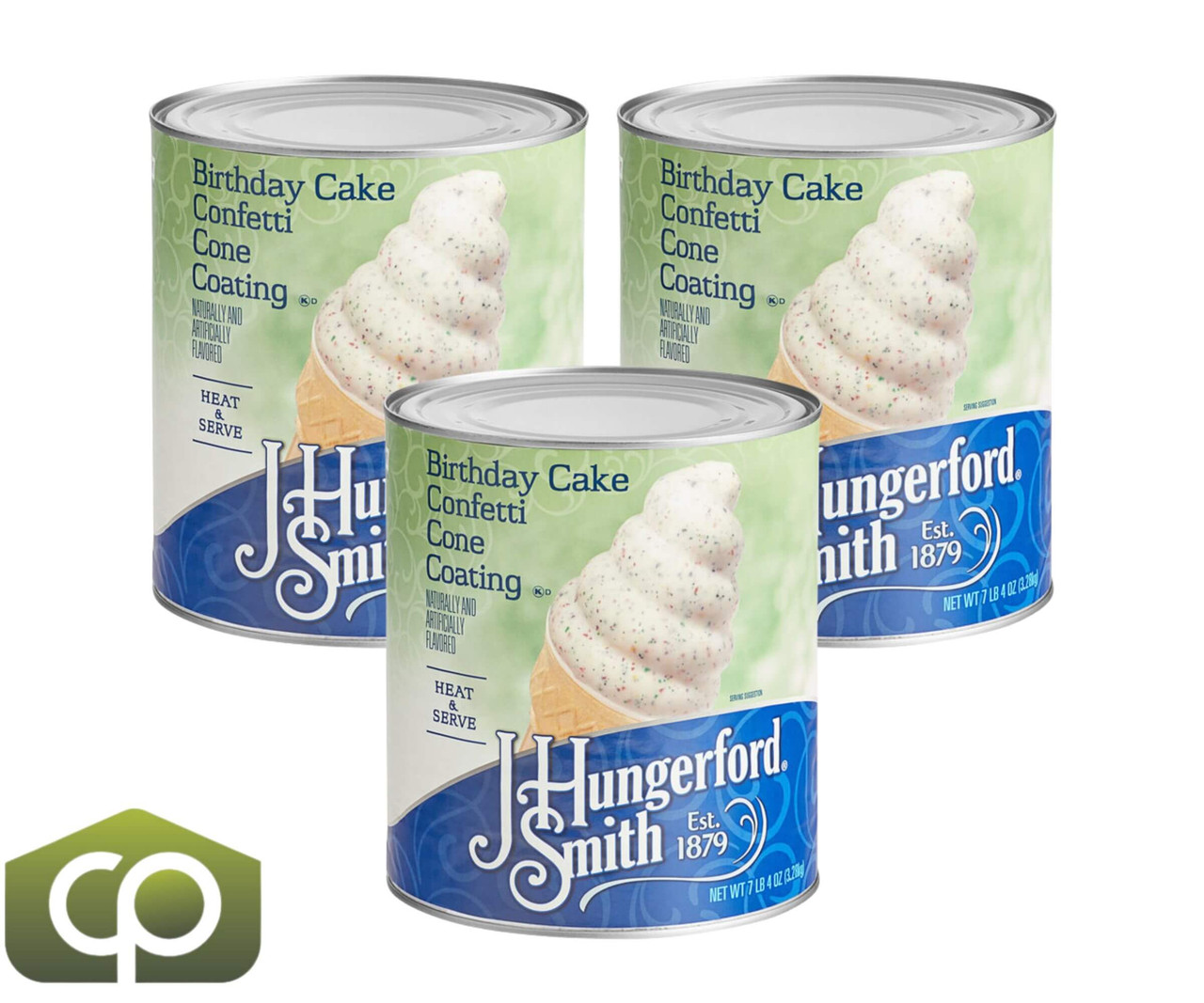 J. Hungerford Smith Birthday Cake Confetti Cone Shell Coating 23 lbs