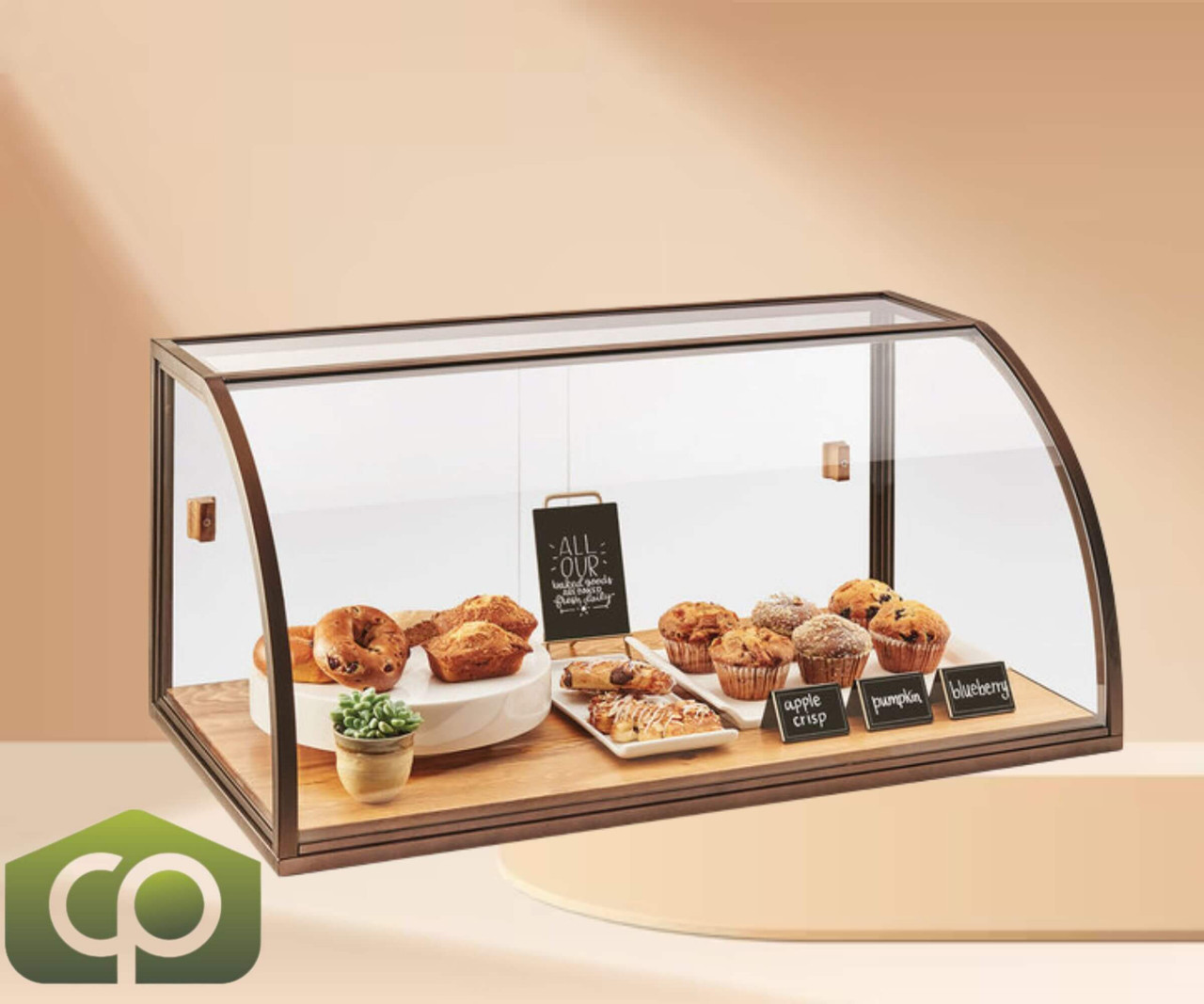 Cal-Mil 36" x 19 1/2" x 17 1/4" Sierra Arched Vintage Bakery Display Case-Chicken Pieces