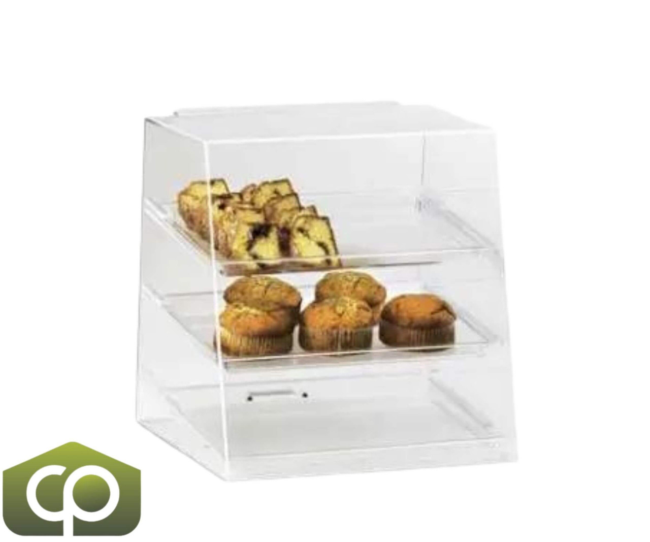 Cal-Mil Classic 15 1/2" x 15" x 16" Three Tier Acrylic Display Case-Chicken Pieces