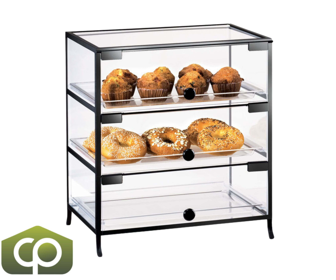 Cal-Mil Elegant 19" x 15" x 21 1/4" Iron Three Tier Display Case-Chicken Pieces