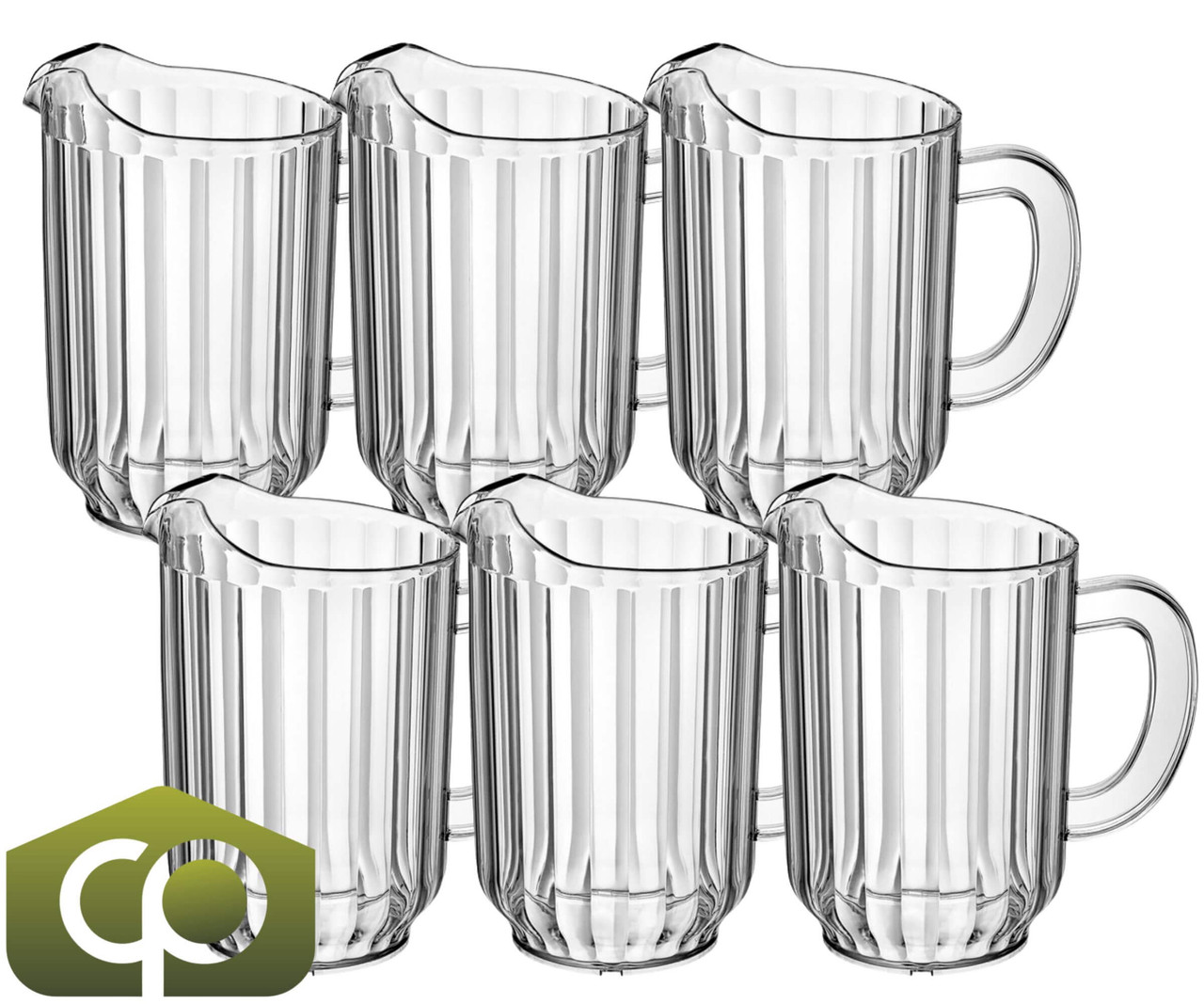 CP HOSPO 1.7L/60 oz Clear Plastic Water/Beer Pitcher BPA free