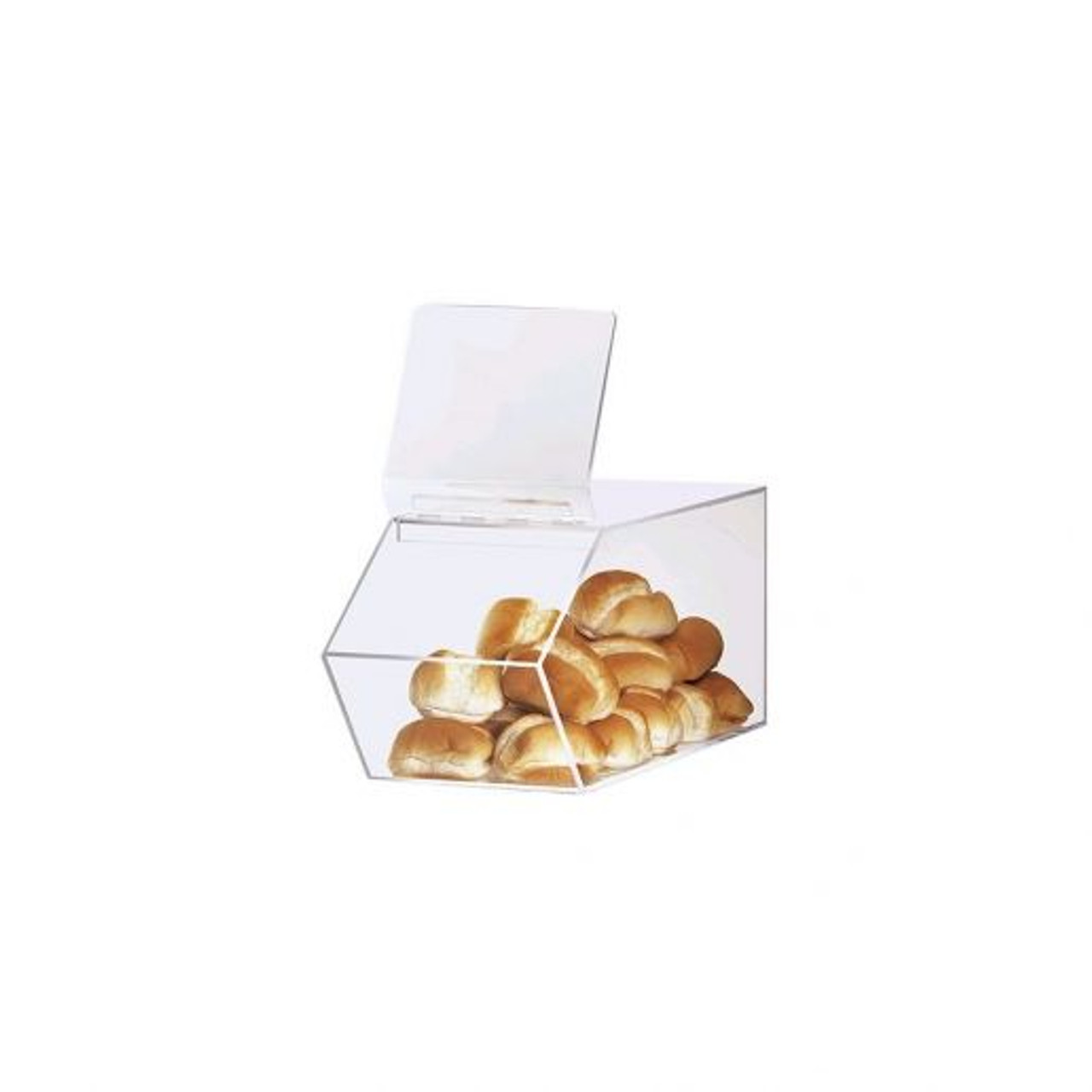 Cal-Mil 7 1/2" x 19 1/2" x 8" Classic Stackable Acrylic Food Bin-Chicken Pieces