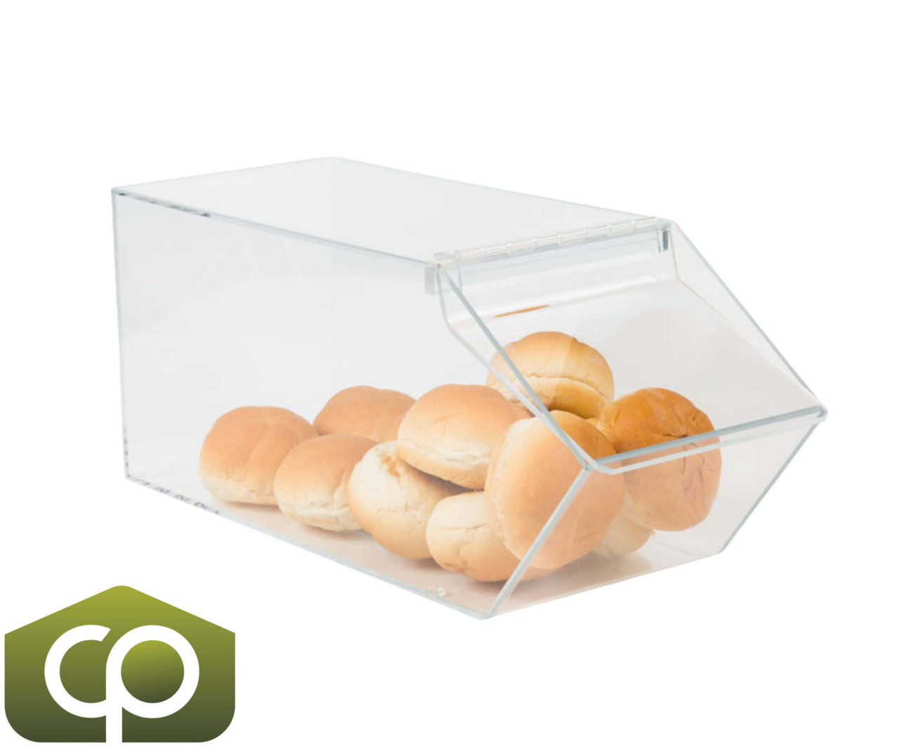 Cal-Mil 7 1/2" x 19 1/2" x 8" Classic Stackable Acrylic Food Bin-Chicken Pieces