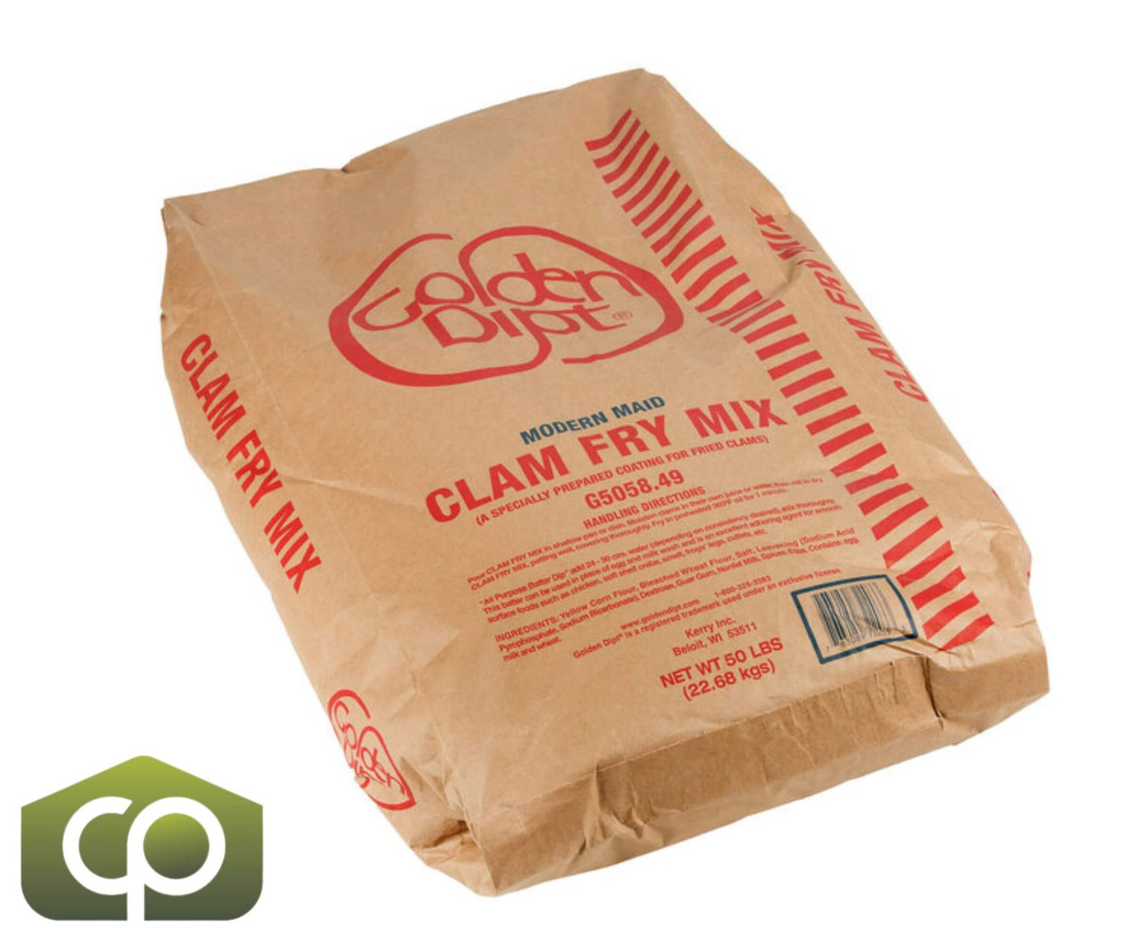 Golden Dipt Modern Maid 50 lbs./22.68 kg New England Style Clam Fry Breader Mix-Chicken Pieces