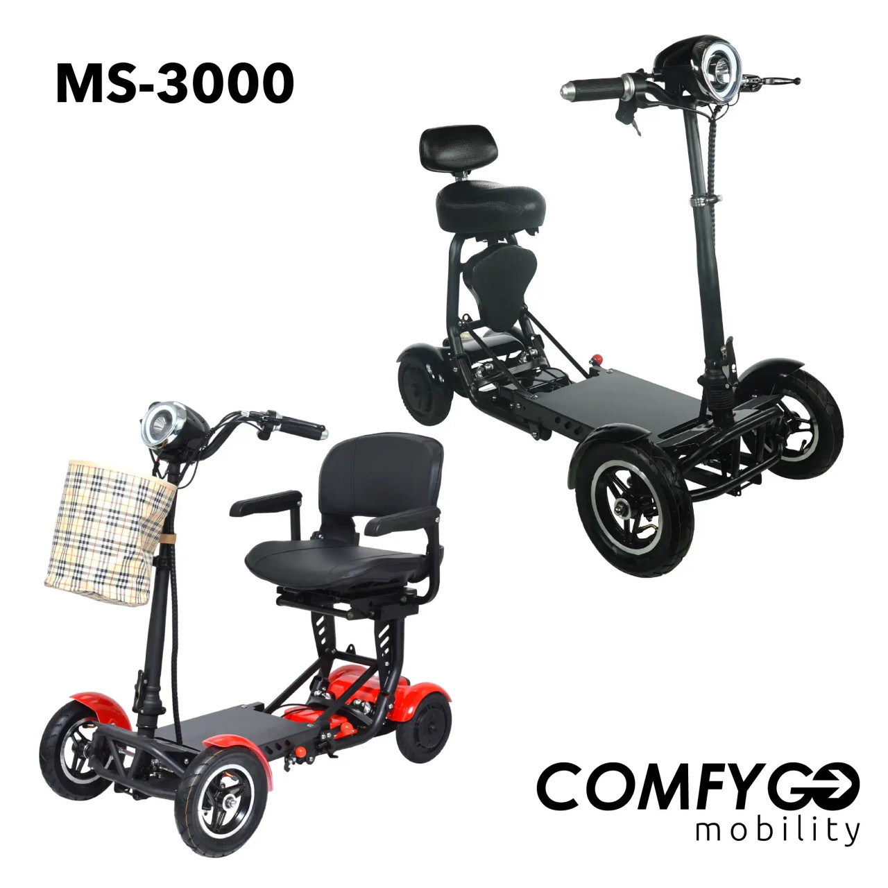 ComfyGO Powerful Motors MS-3000 Folding Mobility Scooter-Chicken Pieces