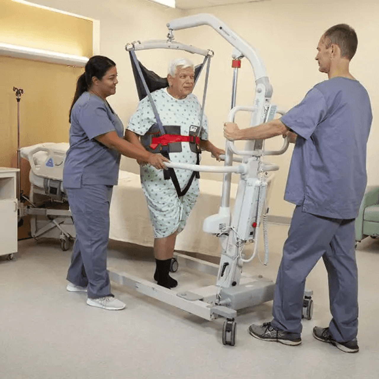 FGA-700 Bariatric Mobile Floor Lift 700lbs Capacity, Versatile Patient Transfers-Chicken Pieces