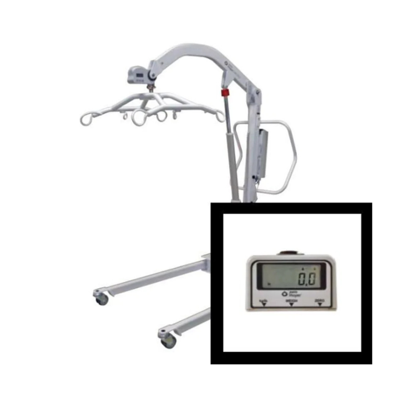 Hoyer HPL700 Electric Mobile Lift Bariatric Patient Care with Adjustable Base-Chicken Pieces