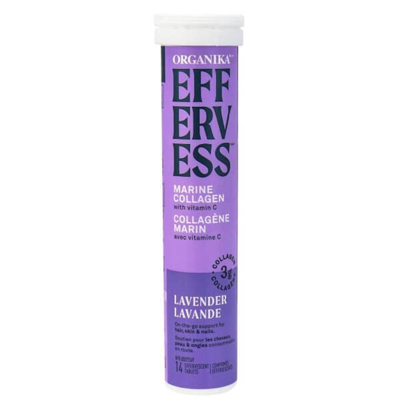 Organika Effervess Collagen - Lavender 8 Tubes x 14 Tabs