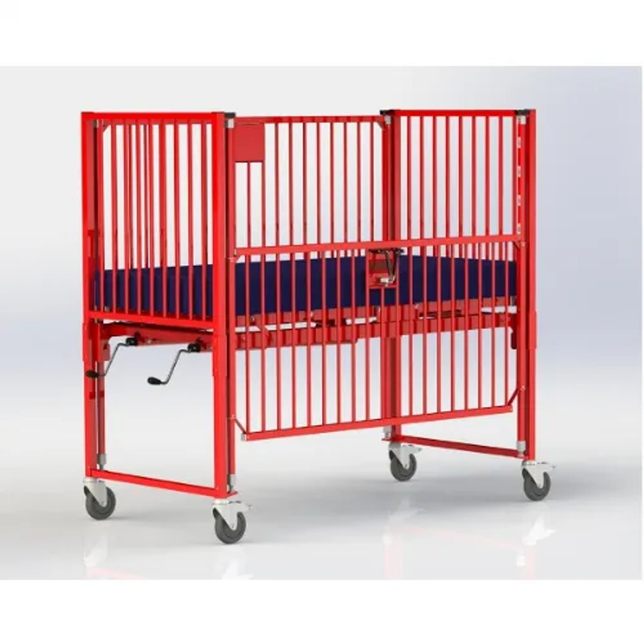 HARD Manufacturing Hospital-Style Crib for Homecare - Comfortable | 72"L x 36"W-Chicken Pieces