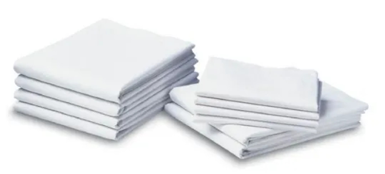 Medline White Muslin Draw Soft Sheets - Premium Comfort and Durability-Chicken Pieces