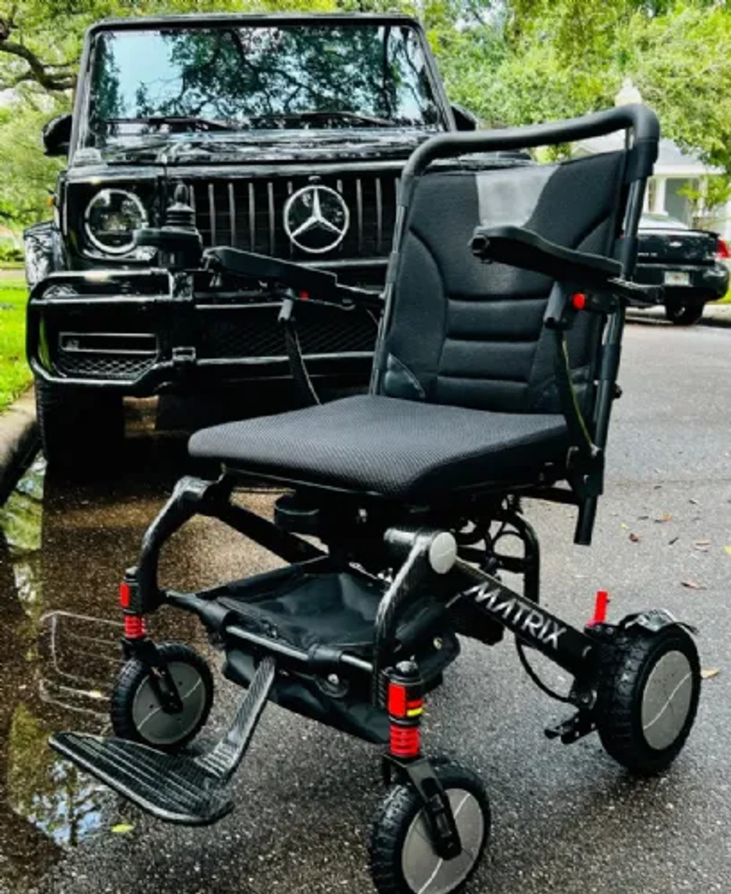 Matrix Electric Folding Wheelchair - Unmatched Performance in a Feather-Light-Chicken Pieces