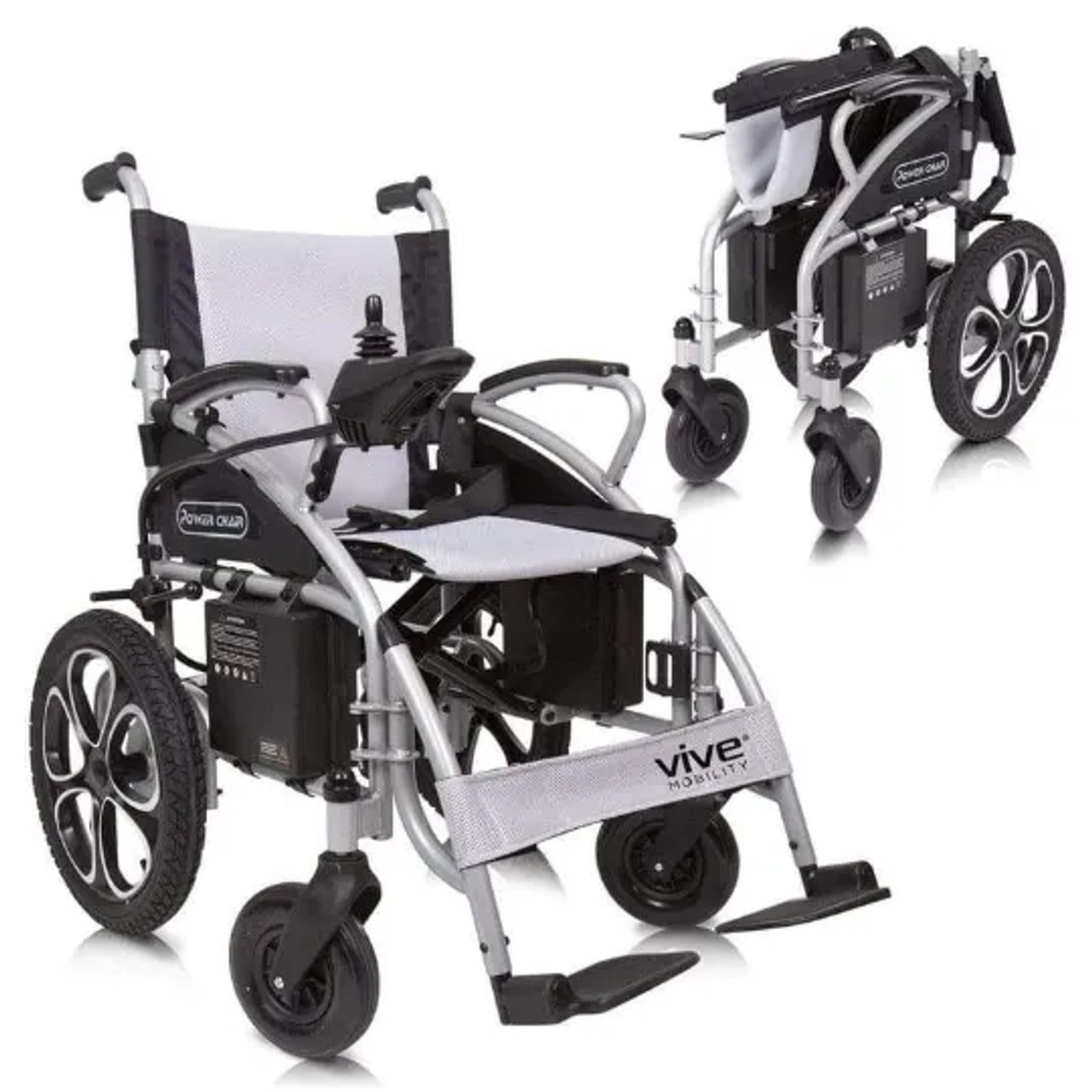 Folding Power Wheelchair by Vive Health - Effortless Maneuverability, Comfort-Chicken Pieces