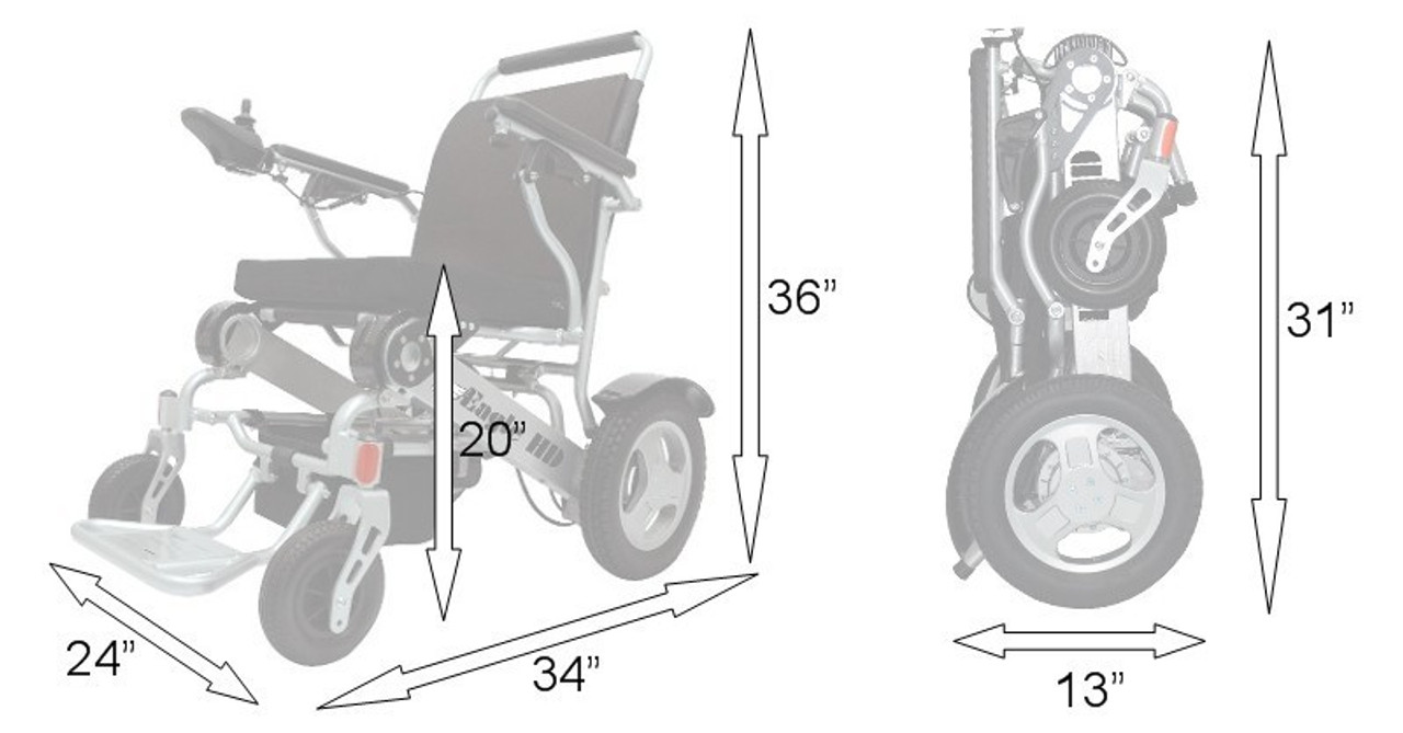 Falcon HD Portable Wheelchair - Unleash Your Journey with Comfort and Durability-Chicken Pieces