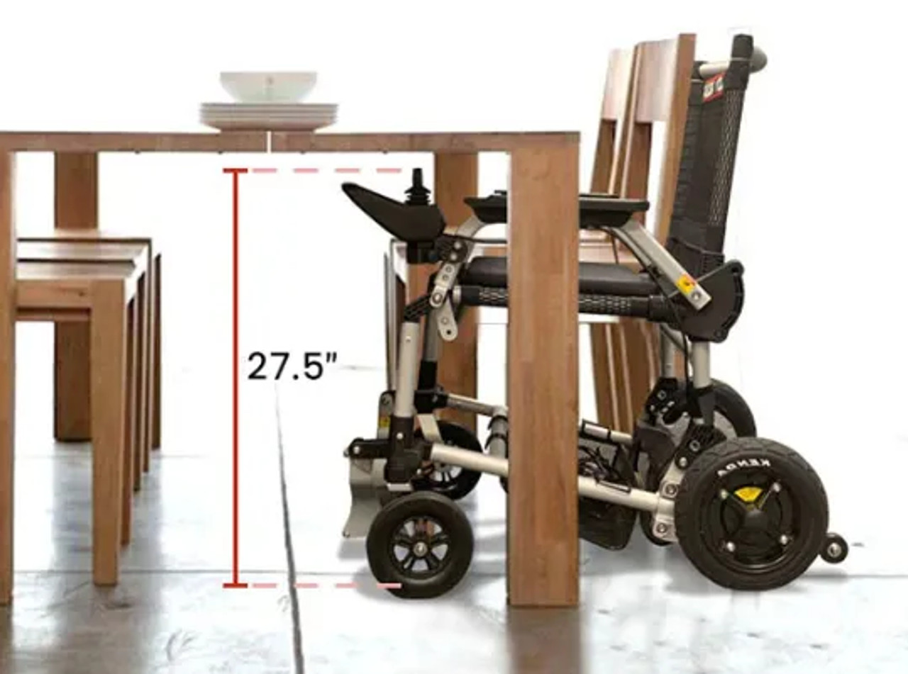 Zoomer Smooth Traversal and Compact Folding Power Mobility Chair -Chicken Pieces