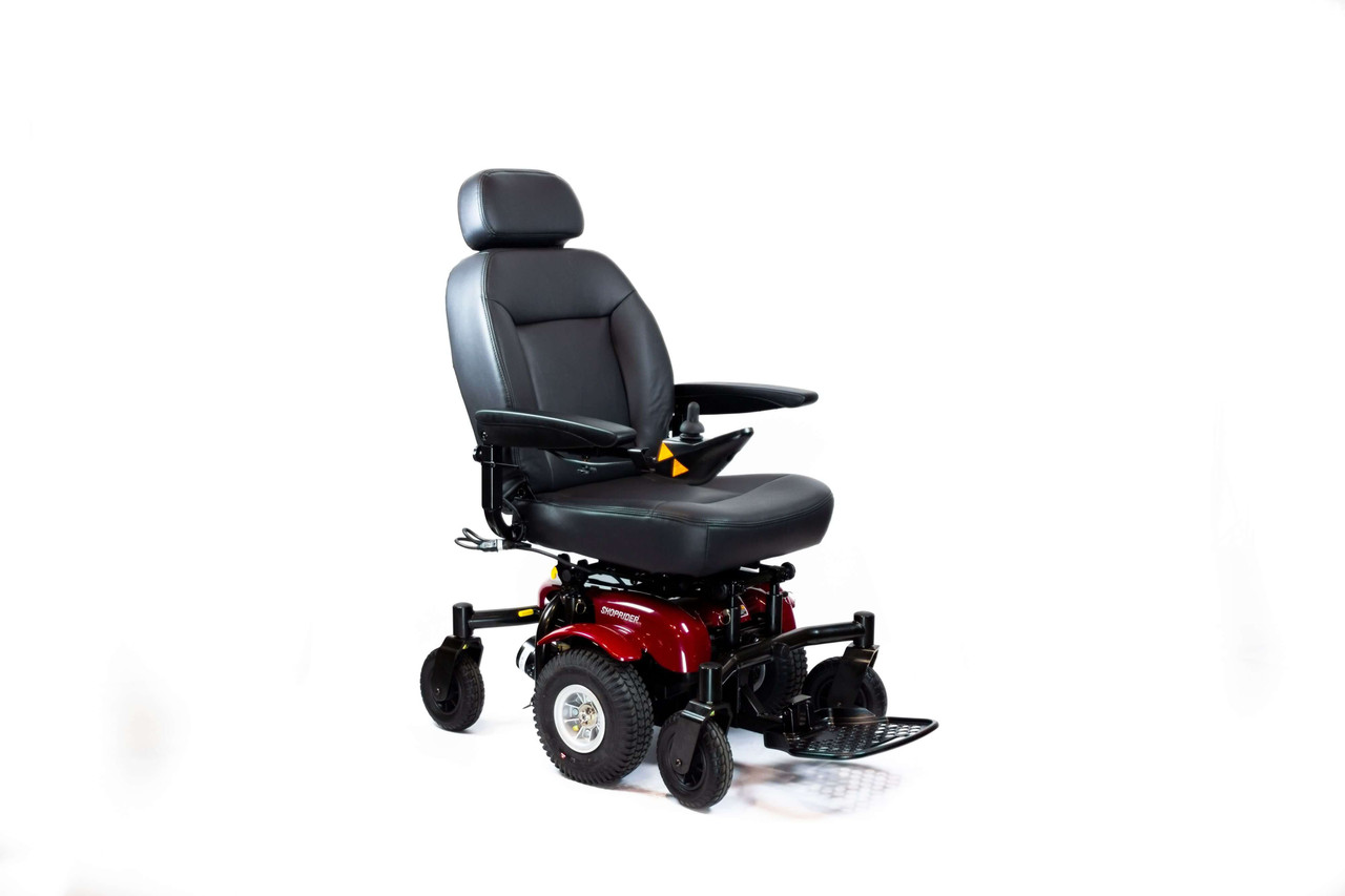 SHOPRIDER 6Runner 5 mph Speed 10 Mid-Size Power Wheelchair - 300 lbs Capacity-Chicken Pieces