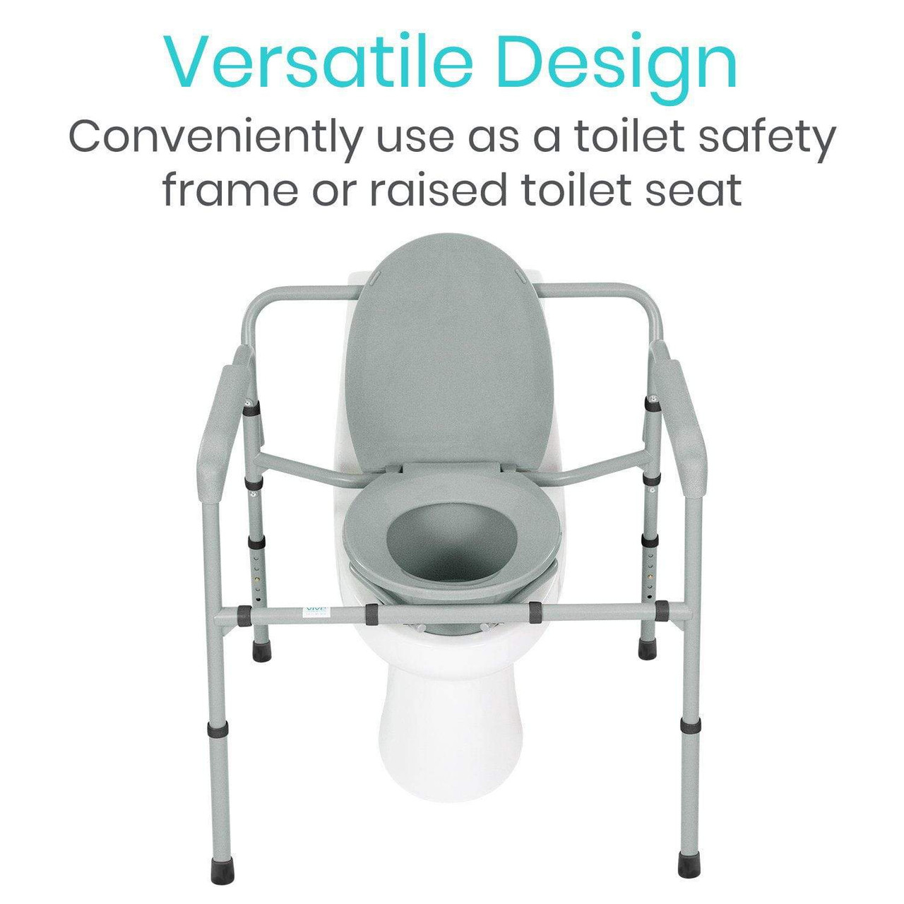Vive Bariatric Commode - Sturdy and Convenient Toilet Option-Chicken Pieces