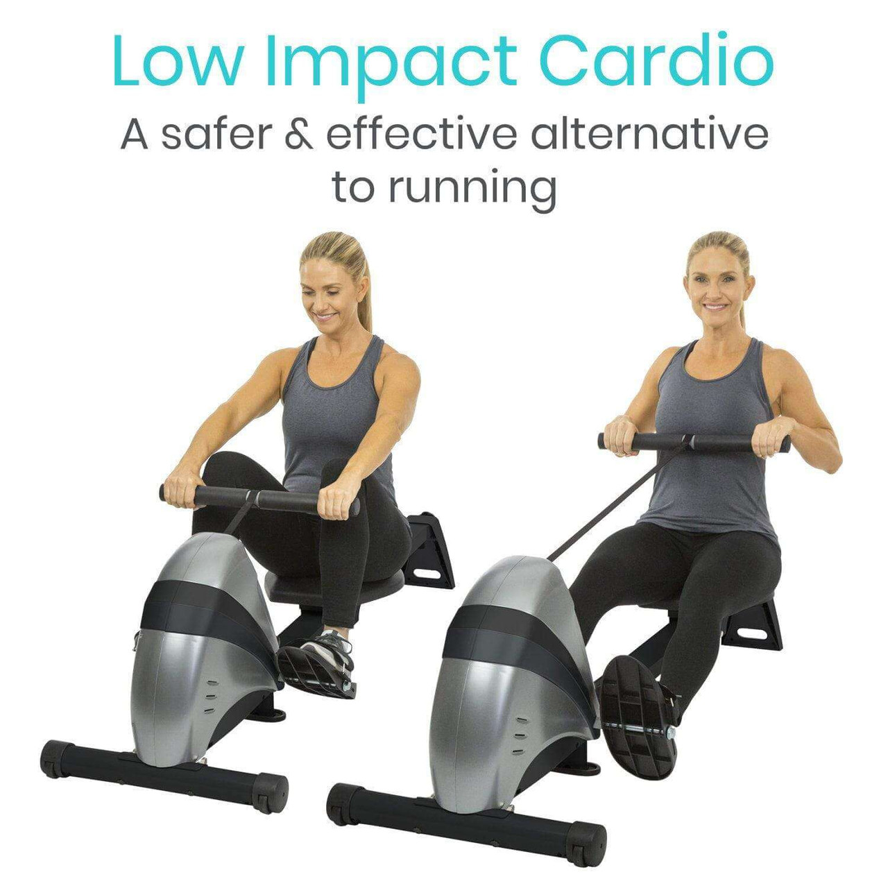 Vive Rowing Machine - Low Impact Full Body Workout at Home-Chicken Pieces