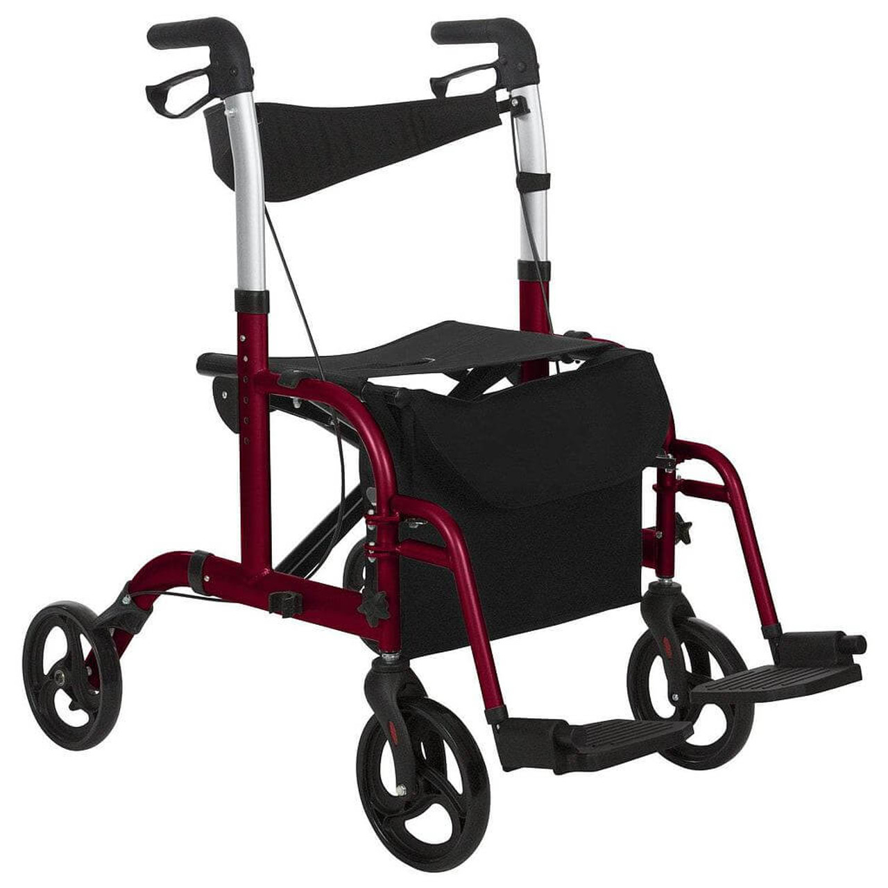 Wheelchair Rollator - Dual-Purpose Mobility Aid for Safe Indoor and Outdoor-Chicken Pieces