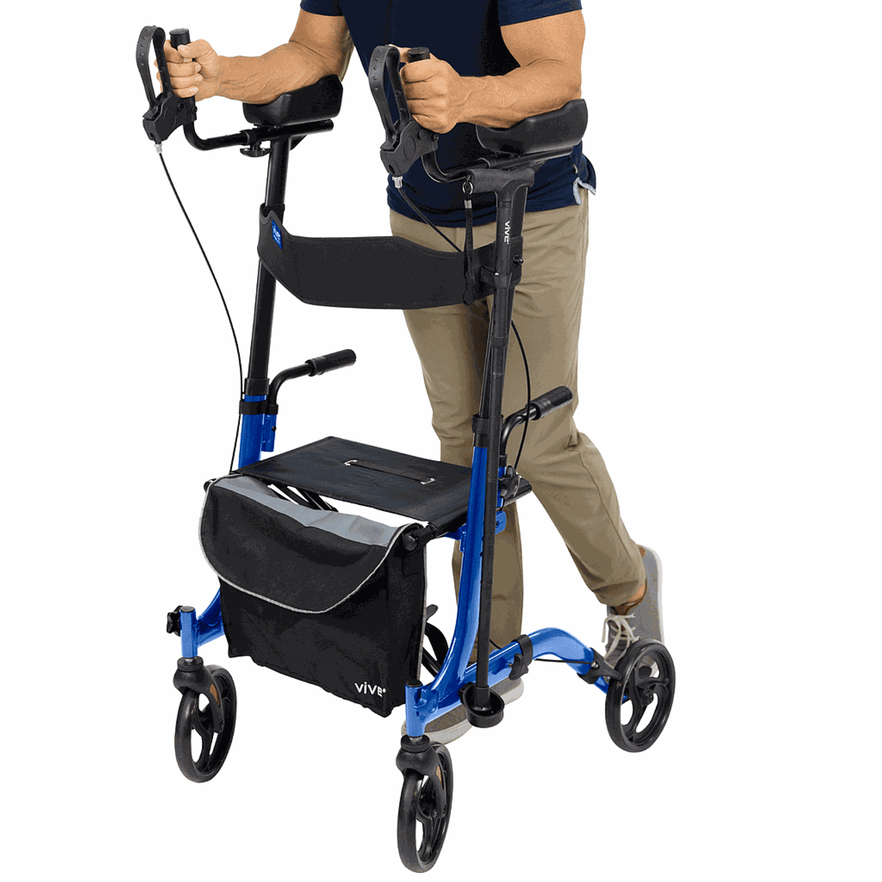 Vive Upright Walker - Comfortable and Stable Walking Aid with Adjustable Handles-Chicken Pieces