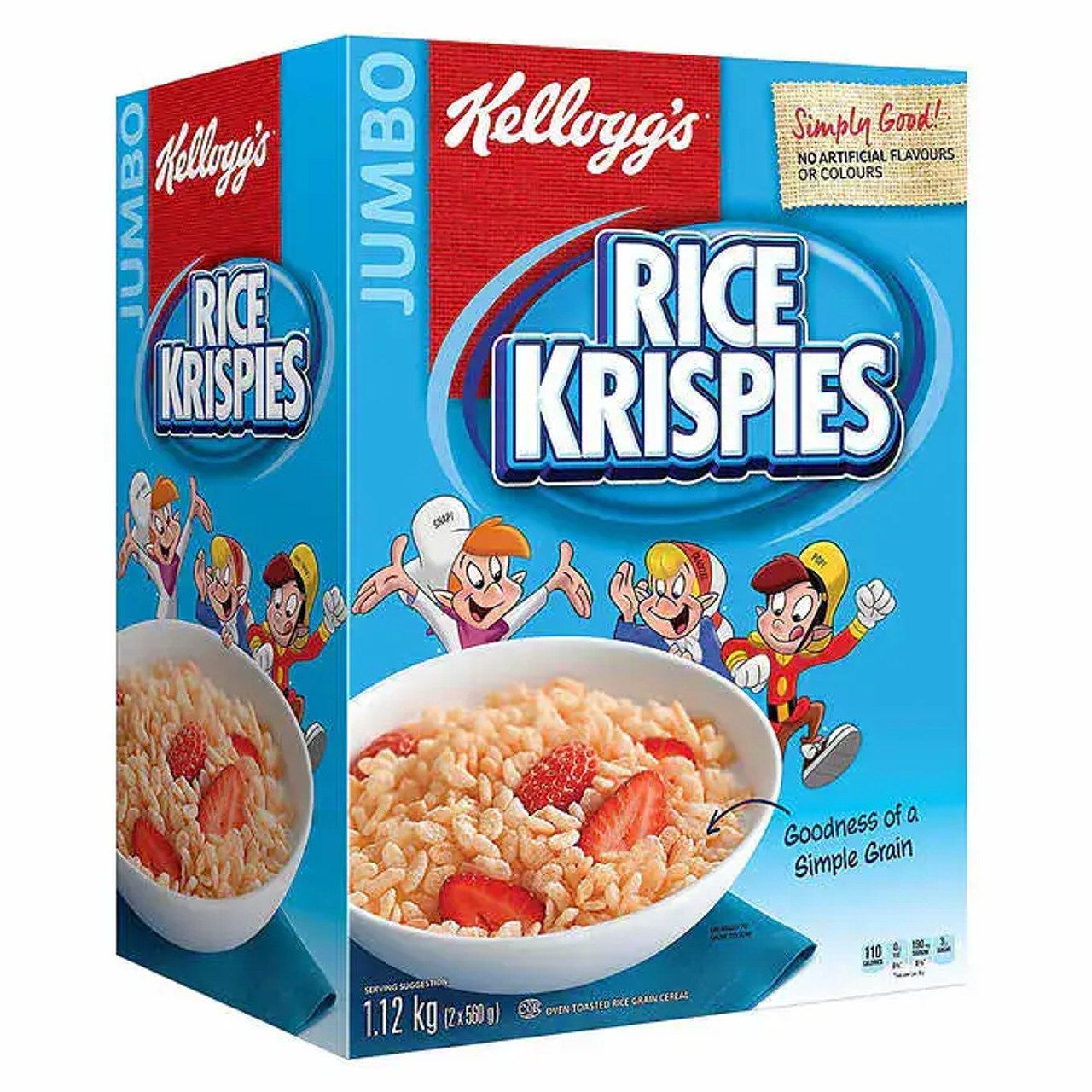 Kellogg’s Rice Krispies Cereal - 1.12 kg | Classic Crispy Goodness(4/Case)-Chicken Pieces