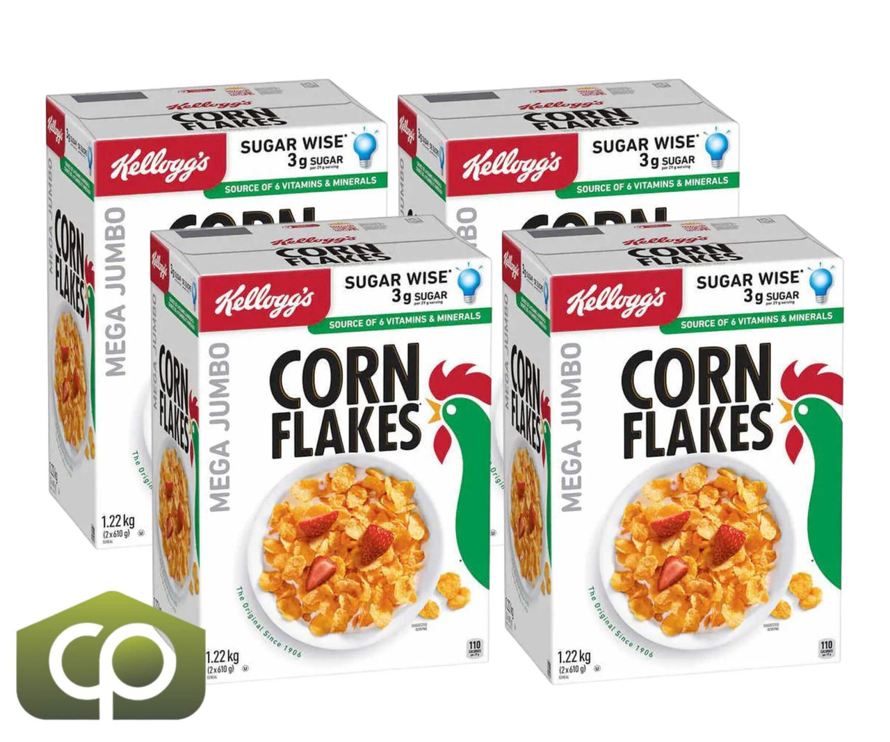 Kellogg’s Corn Flakes - 1.22 kg | Classic Oven Toasted Corn Flakes(4/Case)-Chicken Pieces