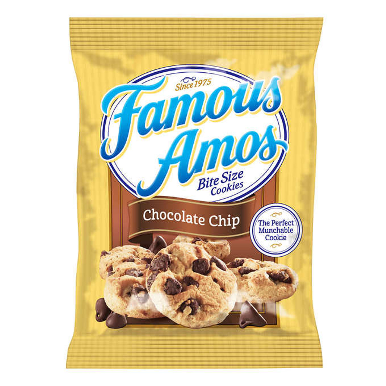 Famous Amos Bite-Size Cookies, 30-Count - Irresistible Chocolate Chip Bliss (4/Case)-Chicken Pieces