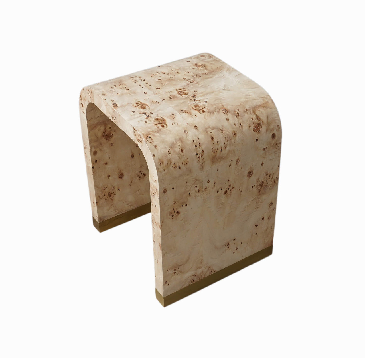 25" Beige Solid Wood Rectangular End Table - Chicken Pieces