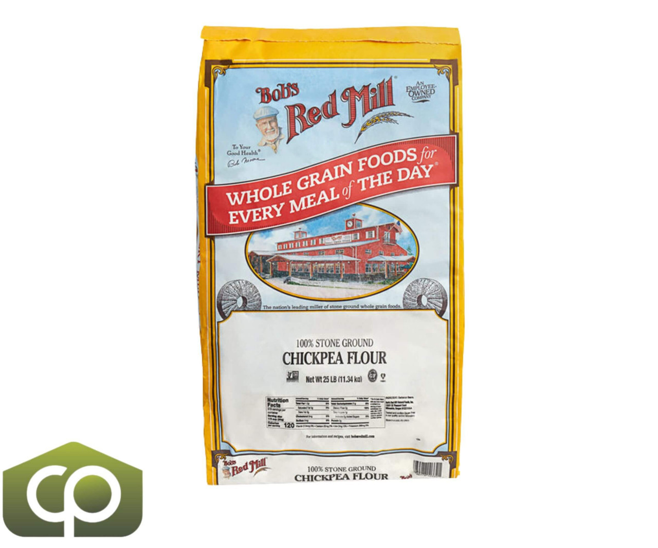 Bob's Red Mill 25 lbs. (11.34 kg) Garbanzo Bean Flour (60 BAGS/PALLET) - Chicken Pieces